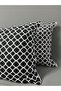 Black Chain Pattern Pillow Case 2 Pack 50X70 - 2