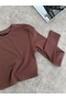 Long Sleeve Basic Crop Top - 2