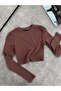 Long Sleeve Basic Crop Top