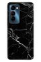 Camon 18 Compatible Premier Case Silicone Moderna Patterned Marble Black