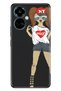 Camon 19 Pro Case Modern Design Silicone Patterned Dog Girl