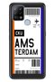 Pova Compatible Case Silicone Moderna Patterned Amsterdam Airplane Ticket