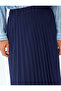 Lined High Waist Midi Length Chiffon Pleated Skirt - 5