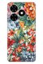 Spark Go 2024 Compatible Case Pictorial Printed Nano Silicone Artistic Flower