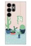 Samsung Galaxy S24 Ultra Compatible Case Silicone Patterned Illustrated Cactus Co