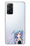 Xiaomi Redmi Note 11 Pro 5g Compatible Case 0.4mm Laser Cut Silicone Blue Anime Girl