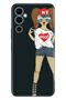 Pova Neo 2 Case Silicone Patterned Illustrated Uv Cover Dog Girl