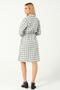 Maternity Long Sleeve Mid-Length Plaid Dress Green - 5