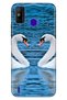 Spark 6 Go Compatible Case 0.4mm Laser Cut Silicone Cover Swan