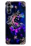 Samsung Galaxy A04S Case Silicone Moderna Patterned Crescent Star Neon Mandala
