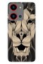 S19 Max Pro S Zoom Case Pictorial Printed Nano Silicone Gold Lion Mandala