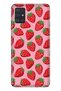 Case for Samsung Galaxy A71 Pure Modern Patterned Silicone Case Sweet Strawberry