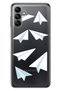 Case for Samsung Galaxy A04S Silicone Moderna Patterned Paper Airplane