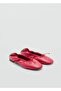 Lace-up Detailed Leather Ballerinas