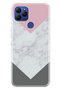 Gm 21 Case 0.4mm Laser Cut Silicone Cover White Gray Marble