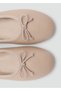 Lace-up Detailed Leather Ballerinas - 4