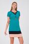Maternity Short Sleeve Color Block Dress Green - 2