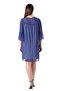 Maternity Pearl Detailed Evening Dress Cobalt Blue - 3