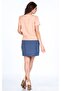 Maternity Casual Dress Skirt with Pocket Blue Collar Yavruağzı - 2