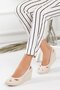 Wedge Sole Orthopedic Beige Women's Wedge Heeled Shoes