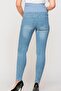 Maternity Jeans Skinny Straight Model Narrow Leg Blue - 3