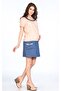 Maternity Casual Dress Skirt with Pocket Blue Collar Yavruağzı - 3