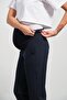 Maternity Classic Gabardine Trousers with Elastic Waistband and Mom Fit, NAVY BLUE - 6