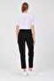 Maternity Flexible Waistband Adjustable Mom Fit Classic Gabardine Trousers Black - 7