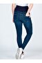 Maternity Adjustable Waist High Waist Skinny Jeans Blue - 3