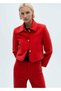 Buttoned Cropped Jacket