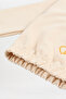 Girl's Beige Hooded Sweatshirt with Print Detail - 6