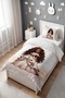 Curly Brown Princess Patterned Single Baby Kids Bedding Set - 3