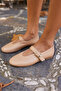 Potter Women's Nude Genuine Leather Ballet Flats - 7