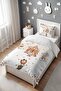 Tented Circus Friends Patterned Single Baby Kids Bedding Set - 3