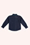 Girl's Navy Blue Denim Shirt - 6