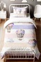 Floral Flying Balloon Patterned Single Baby Kids Bedding Set - 2