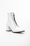 Skin White Women's Big Small Size Heeled Boots - 4