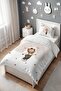 Rainbow Circus Teddy Bear Patterned Single Baby Kids Bedding Set - 3