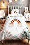 Eucalyptus Rainbow Patterned Single Baby Kids Duvet Cover Set