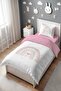 Tiny Hearts Rainbow Patterned Single Baby Kids Duvet Cover Set - 3