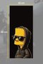 Bart Simpson Car Door Post Covering Foil Patterned Sticker 22X50 cm 2 Pieces - 2