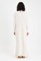 Women's White Half Turtleneck Long Knitwear Hijab Dress - 2