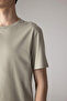 Shiny Khaki Regular Fit Crew Neck Short Sleeve T-Shirt - 7