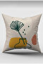 Imaginary Surreal Flowers and Vase Patterned 4-Piece Digital Printed Throw Pillow Cover 43 X 43 cm 027 - 4