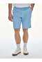 Buttoned Basic Gabardine Blue Shorts - 2