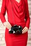 Women's Black Metal Evening Dress Bag - 5