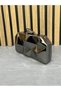 Women's Silver Metal Evening Dress Bag - 8