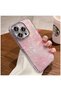 Apple iPhone 15 Pro Max Compatible Case Tulip Flower Silicone Case Pink - 2