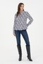 Women's Navy Blue Long Sleeve Shirt 50292297 -Vr033 - 4