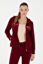 Women's Burgundy Basic Hooded Sweatshirt 50289540-Vr014